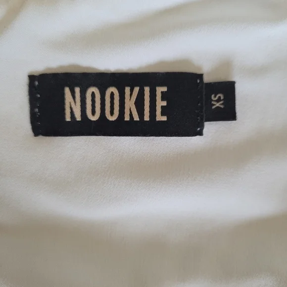 Nookie Supreme Mini White Sequin Spaghetti Strap Dress XS - Picture 13 of 14